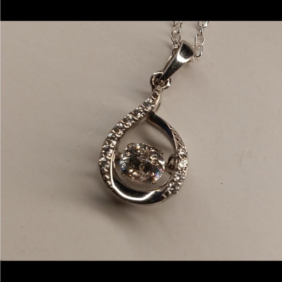Platinum over Sterling Silver Nexklace Charm - Picture 1 of 4